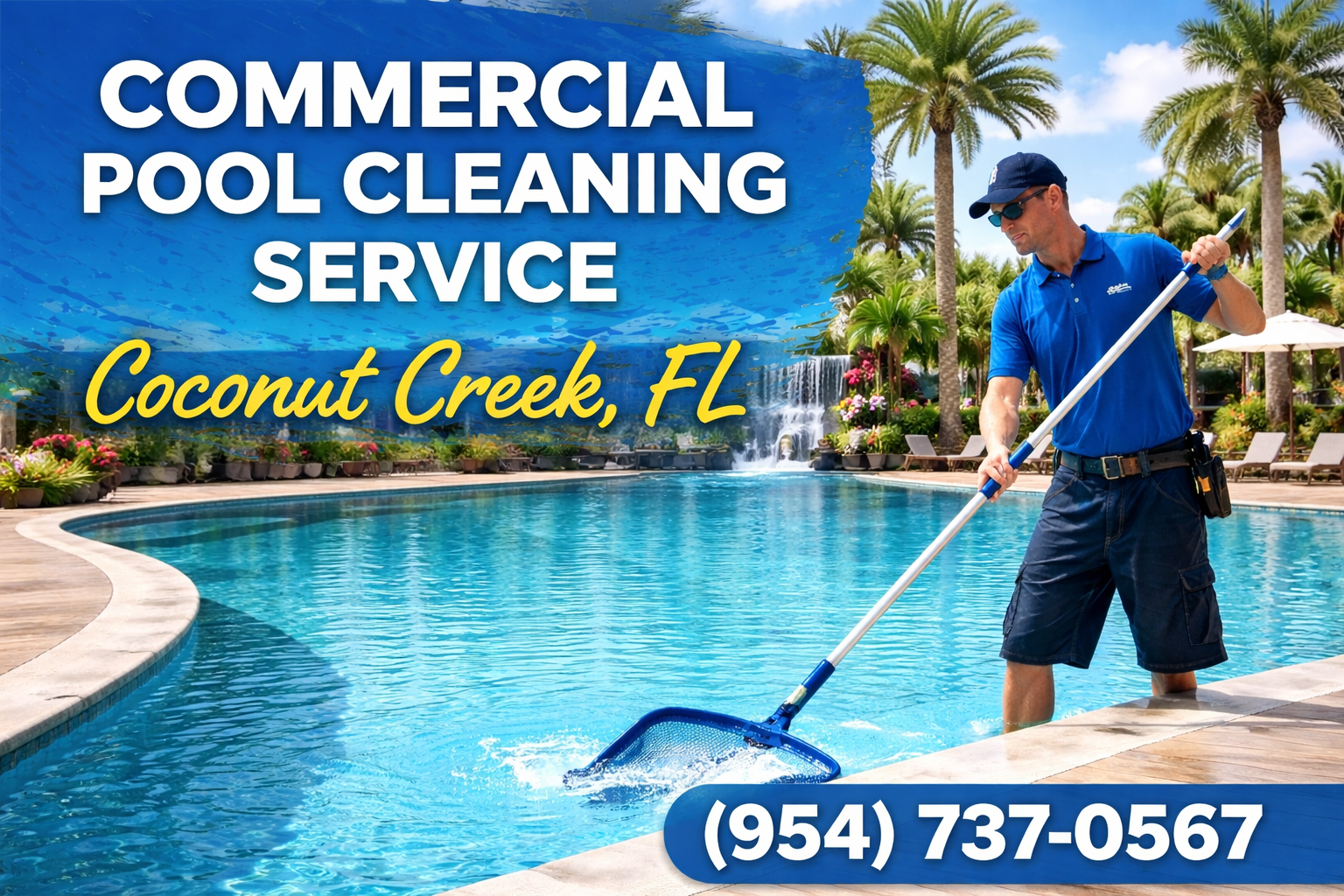 Commercial Pool Cleaning Service in Coconut Creek