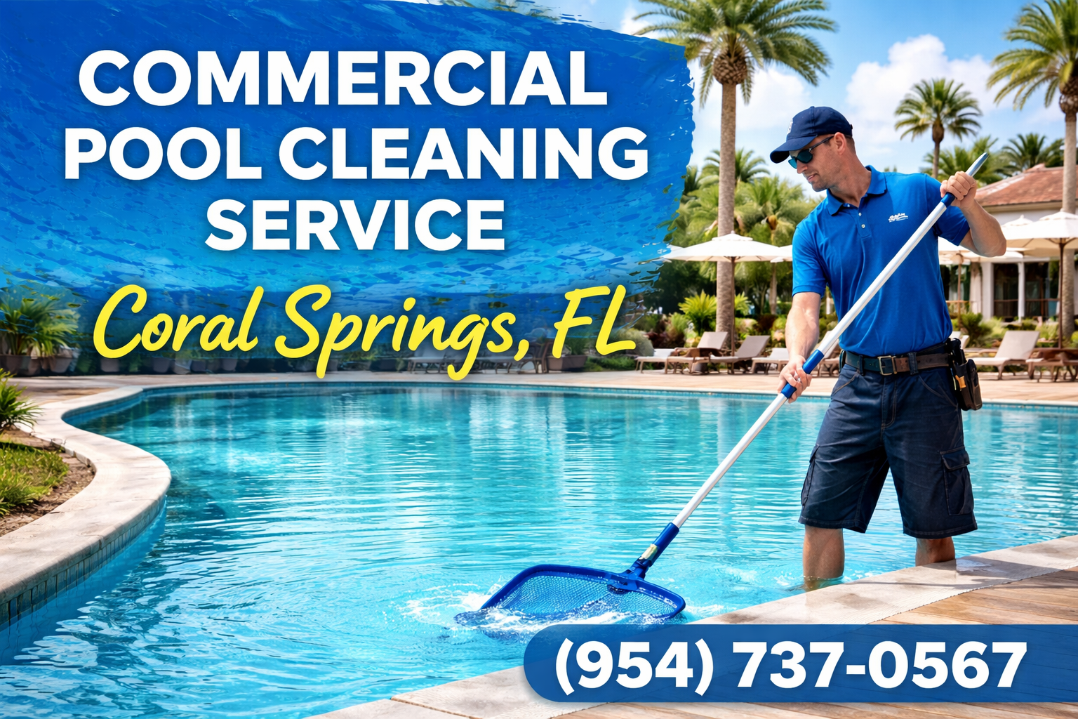Commercial Pool Cleaning Service in Coral Springs