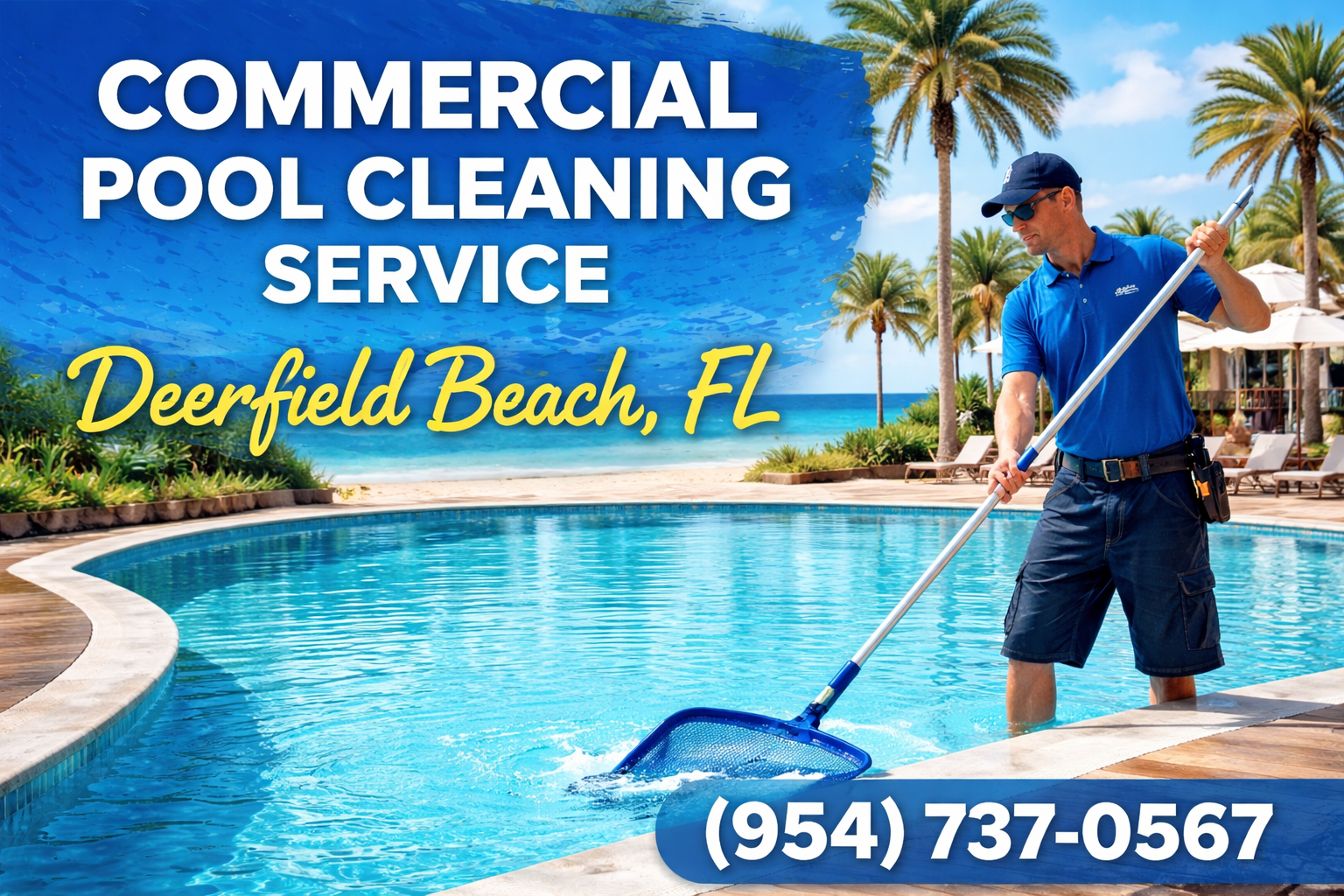 Commercial Pool Cleaning Service in Deerfield Beach