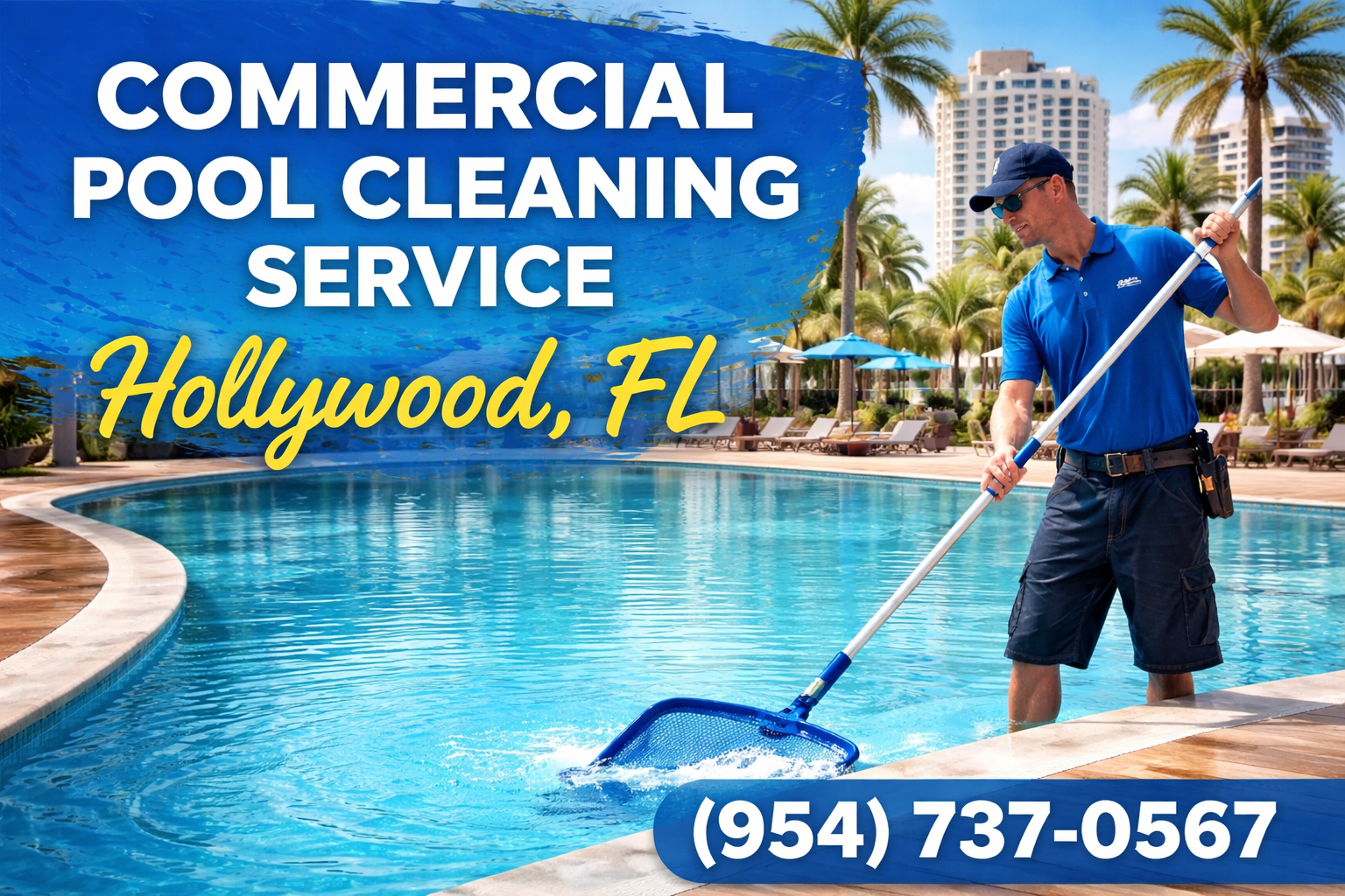 Commercial Pool Cleaning Service in Hollywood