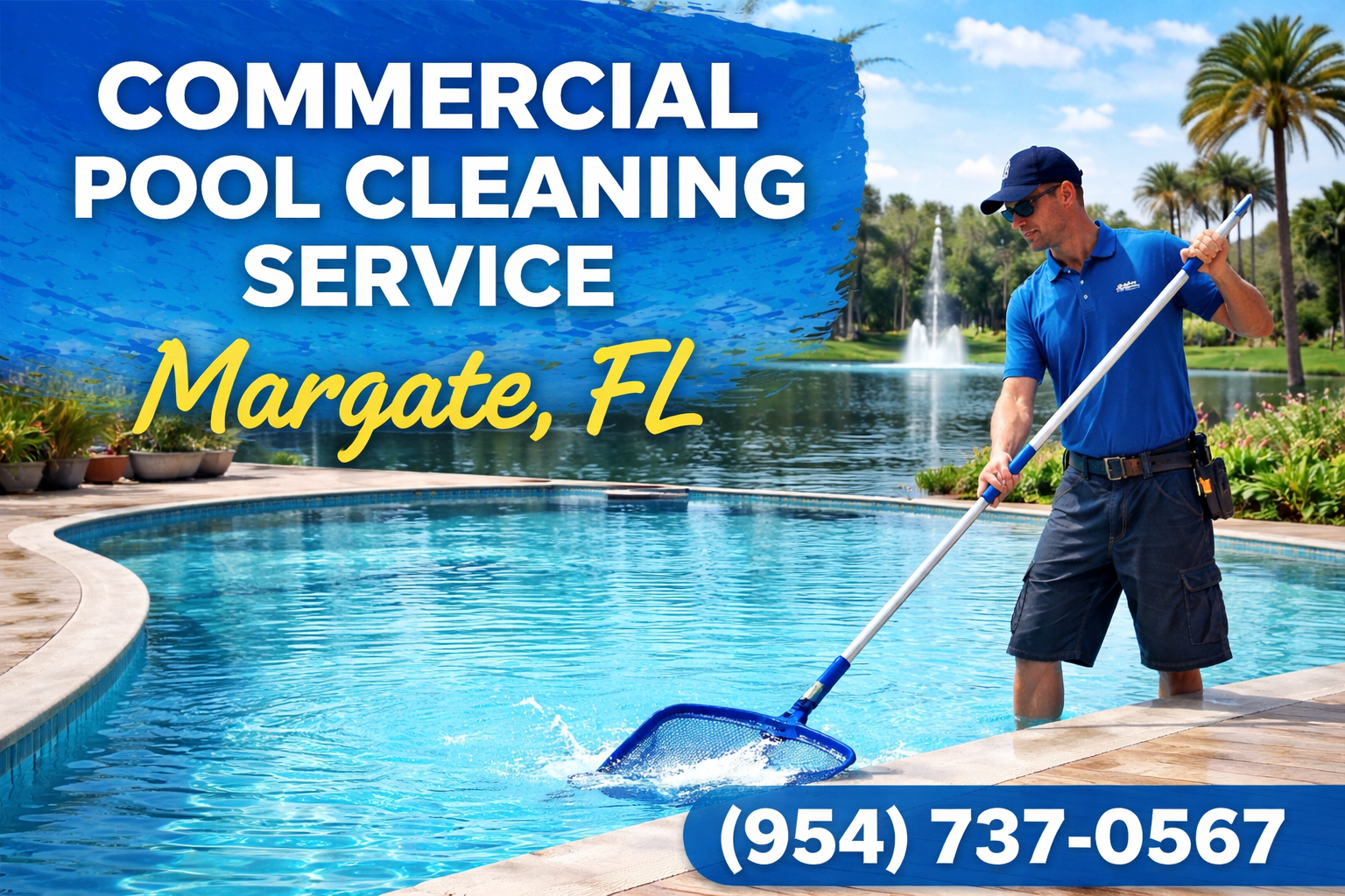 Commercial Pool Cleaning Service in Margate