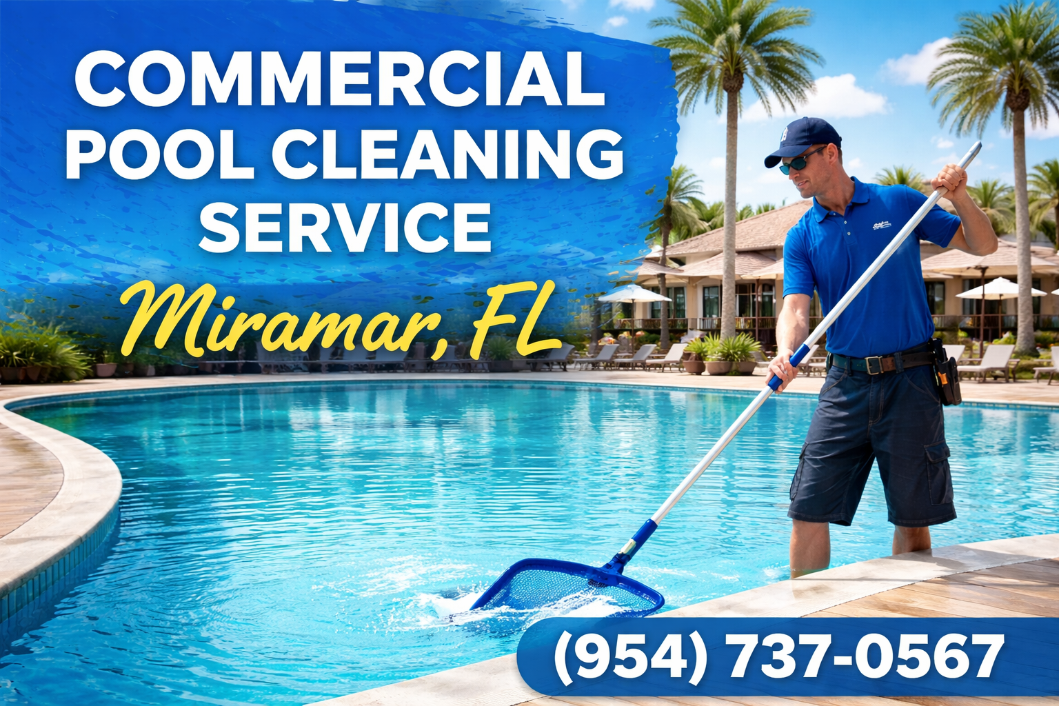 Commercial Pool Cleaning Service in Miramar