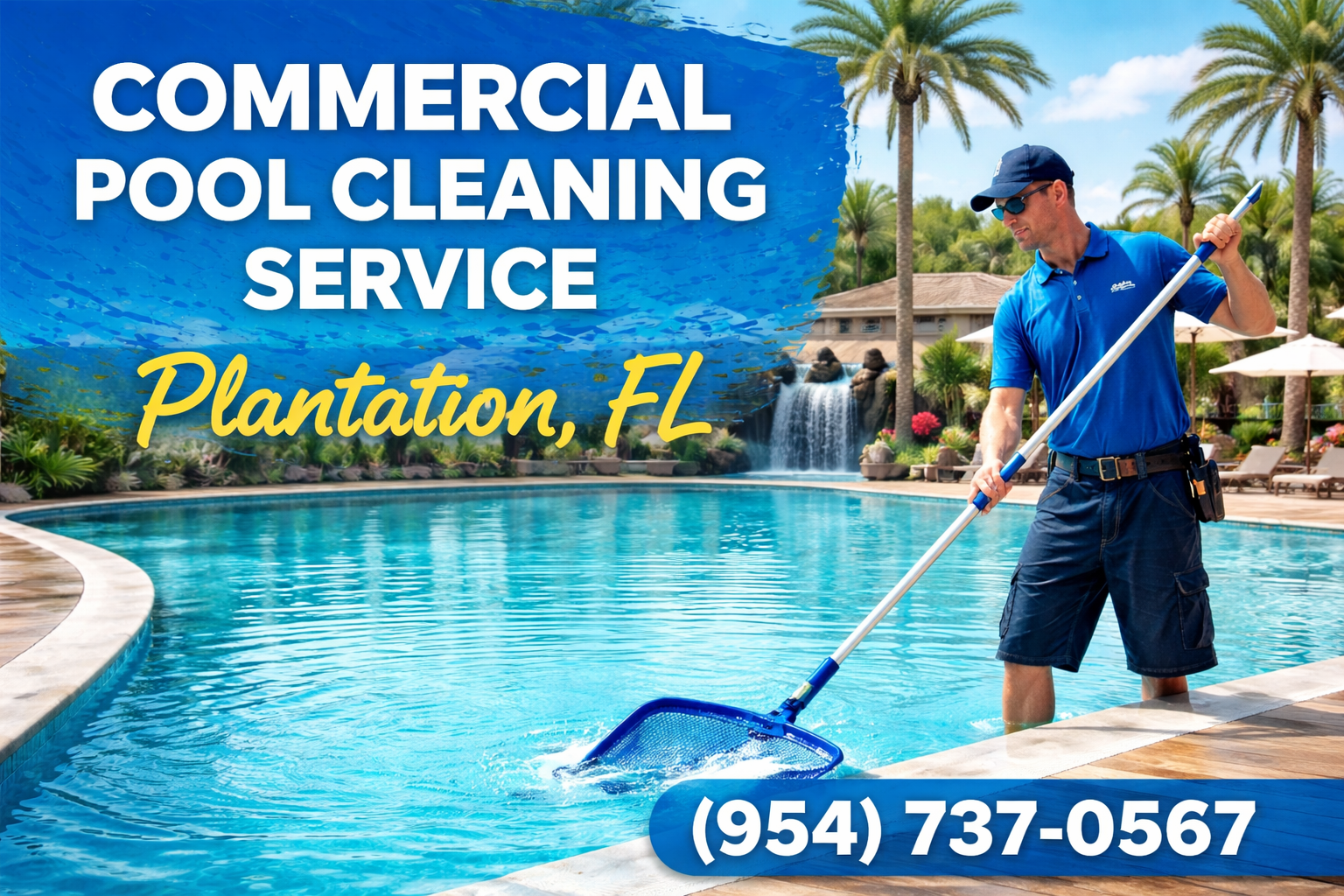 Commercial Pool Cleaning Service in Plantation