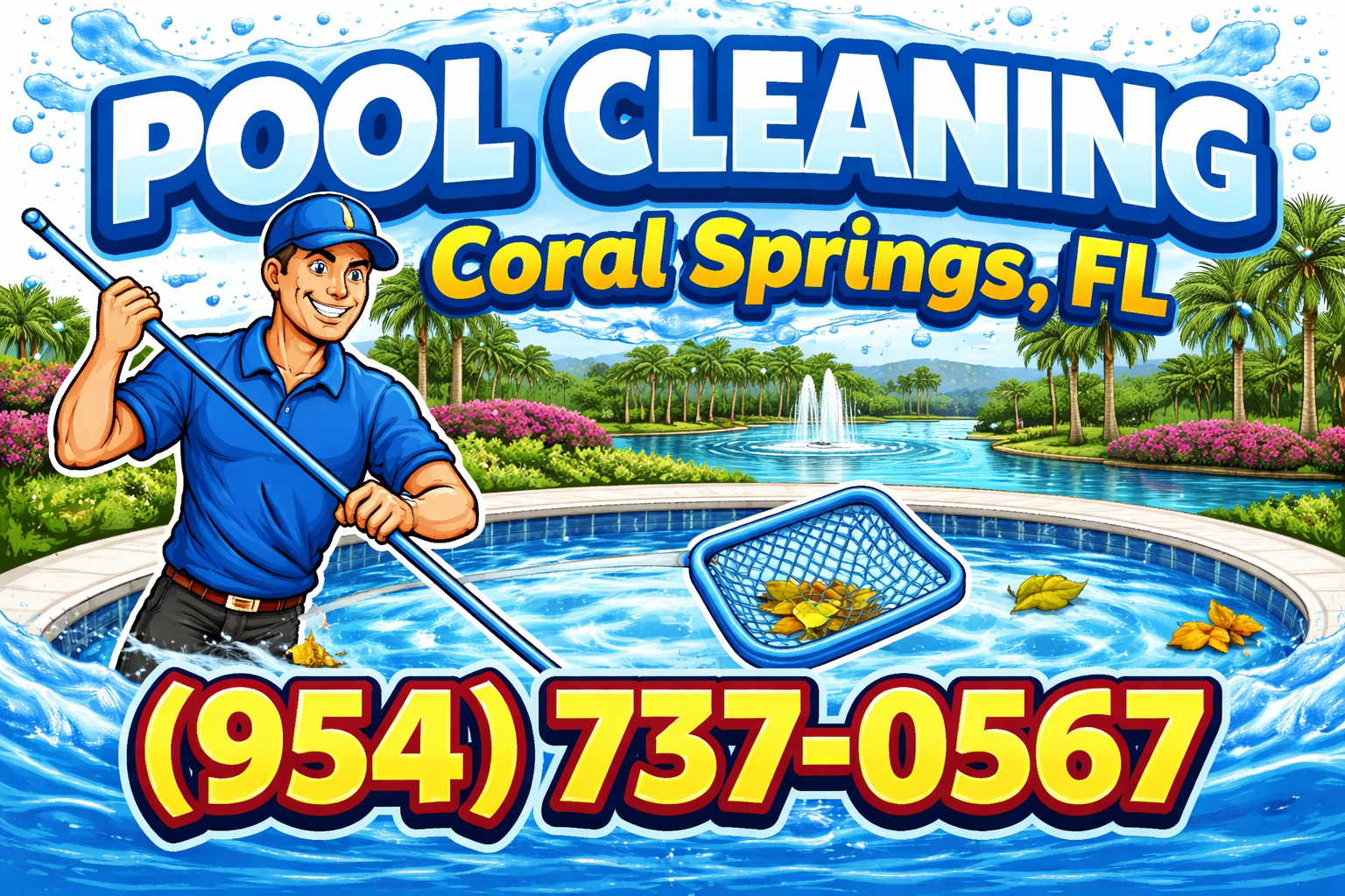 Pool Cleaning in Coral Springs
