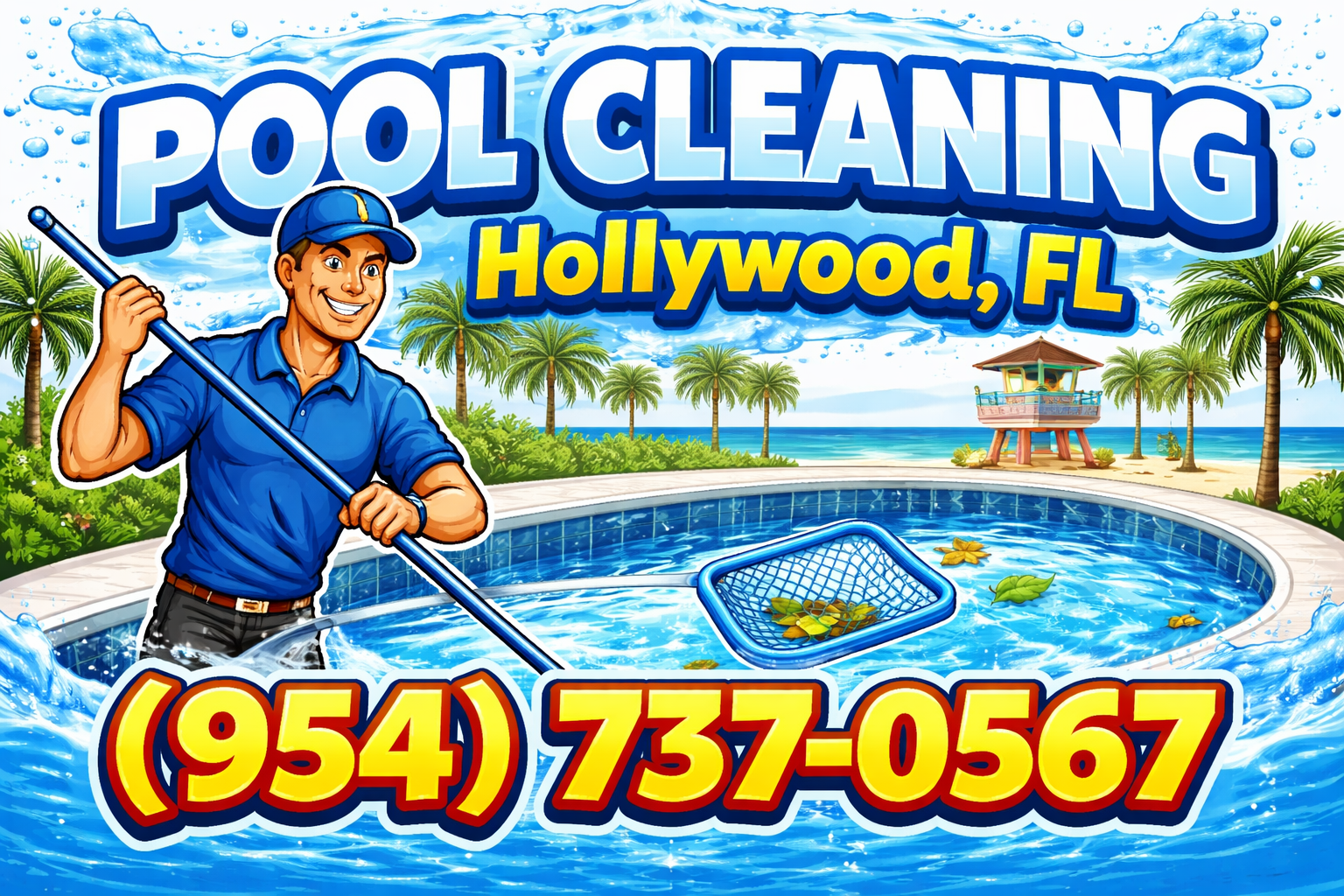 Pool Cleaning in Hollywood