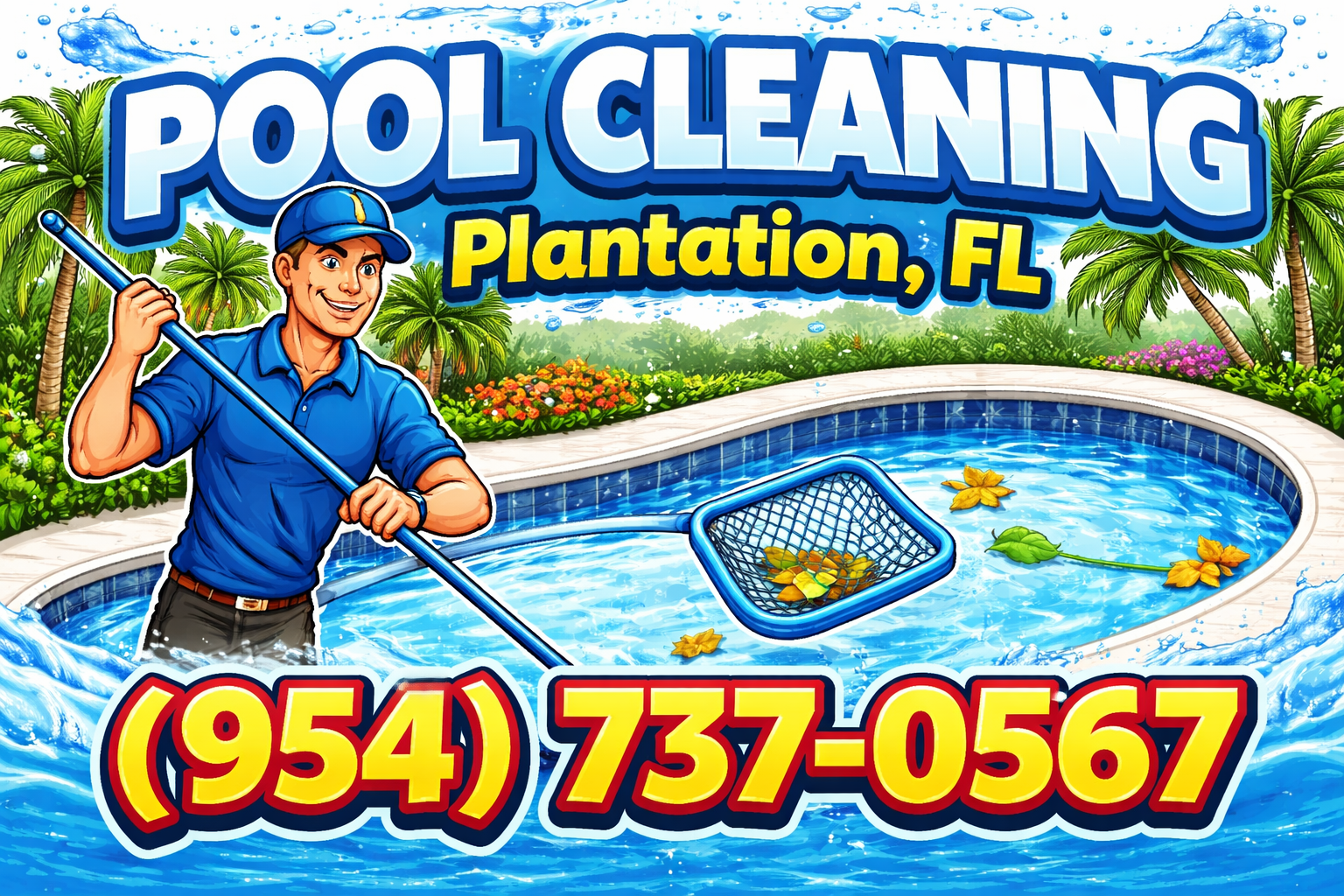 Pool Cleaning in Plantation