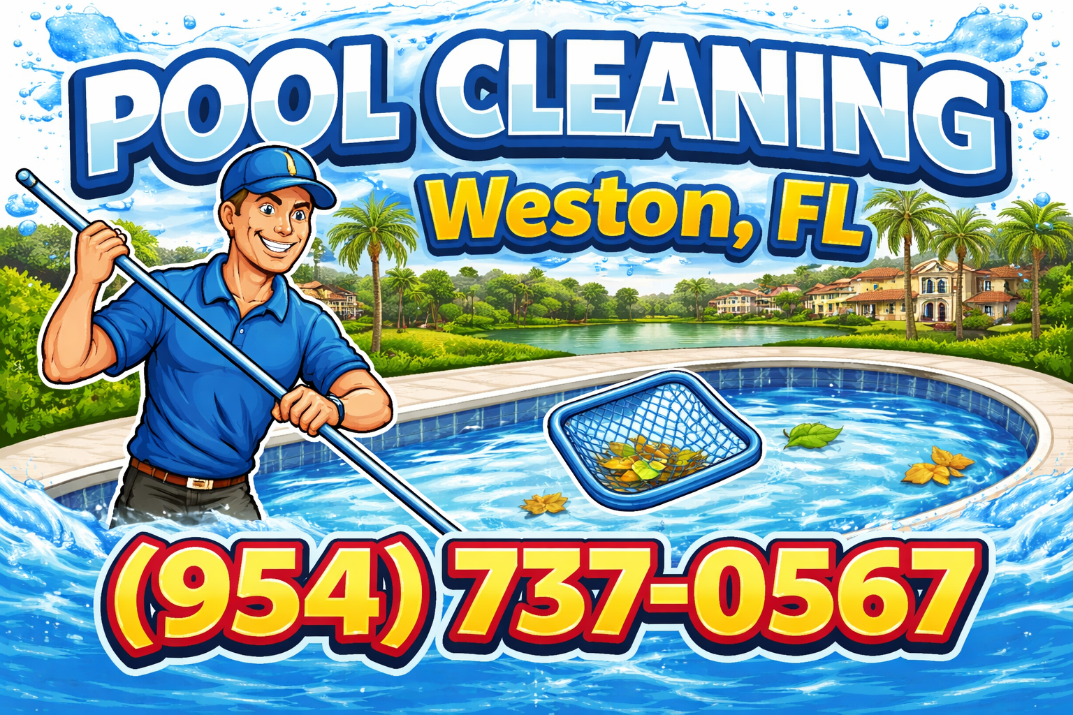 Pool Cleaning in Weston