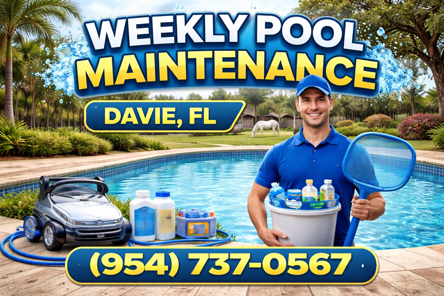 Weekly Pool Maintenance in Davie