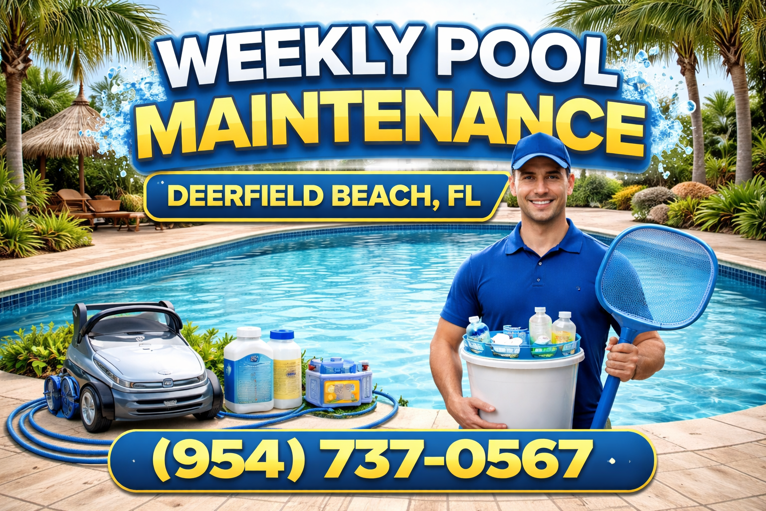 Weekly Pool Maintenance in Deerfield Beach