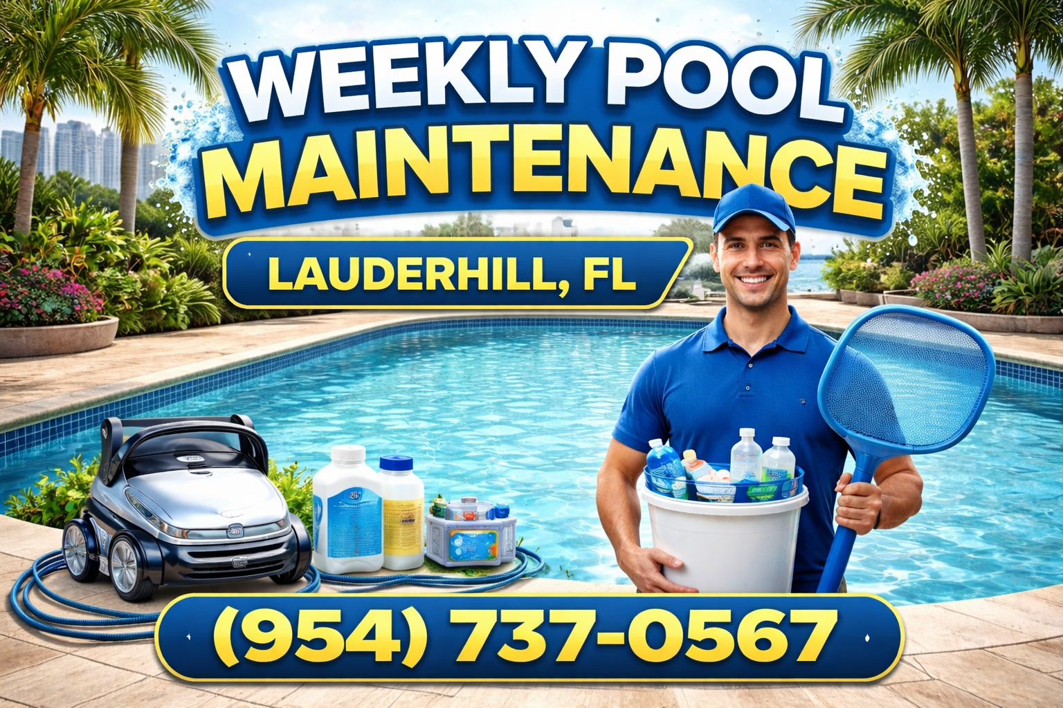 Weekly Pool Maintenance in Lauderhill