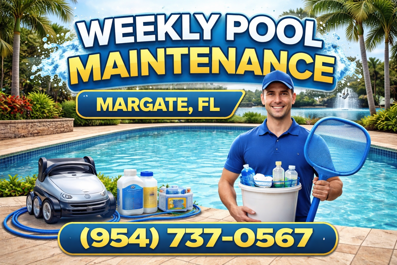 Weekly Pool Maintenance in Margate