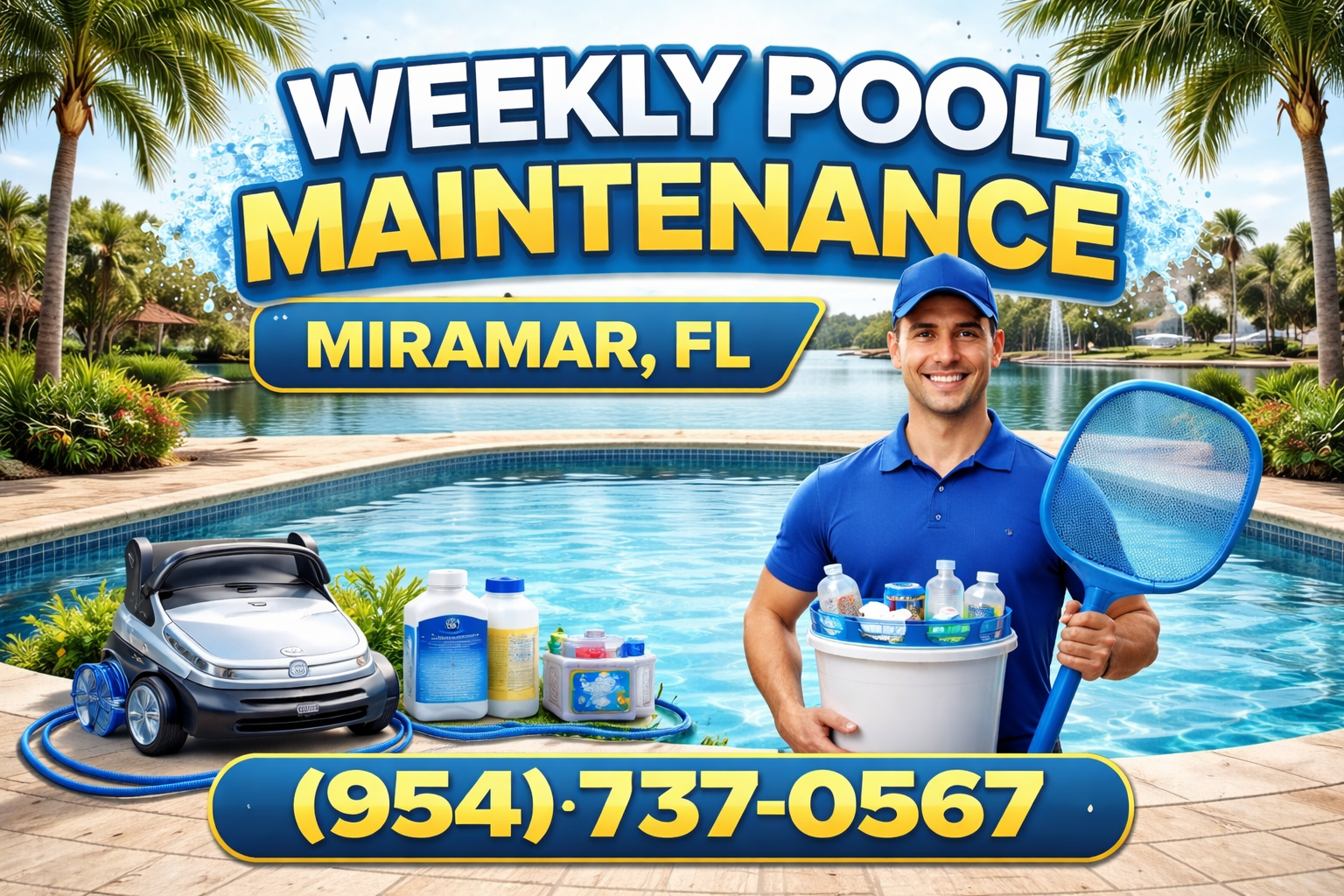 Weekly Pool Maintenance in Miramar