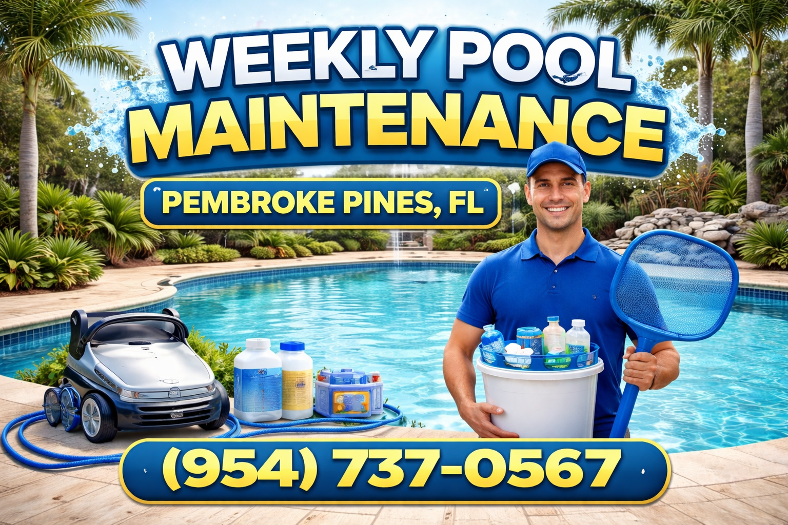 Weekly Pool Maintenance in Pembroke Pines